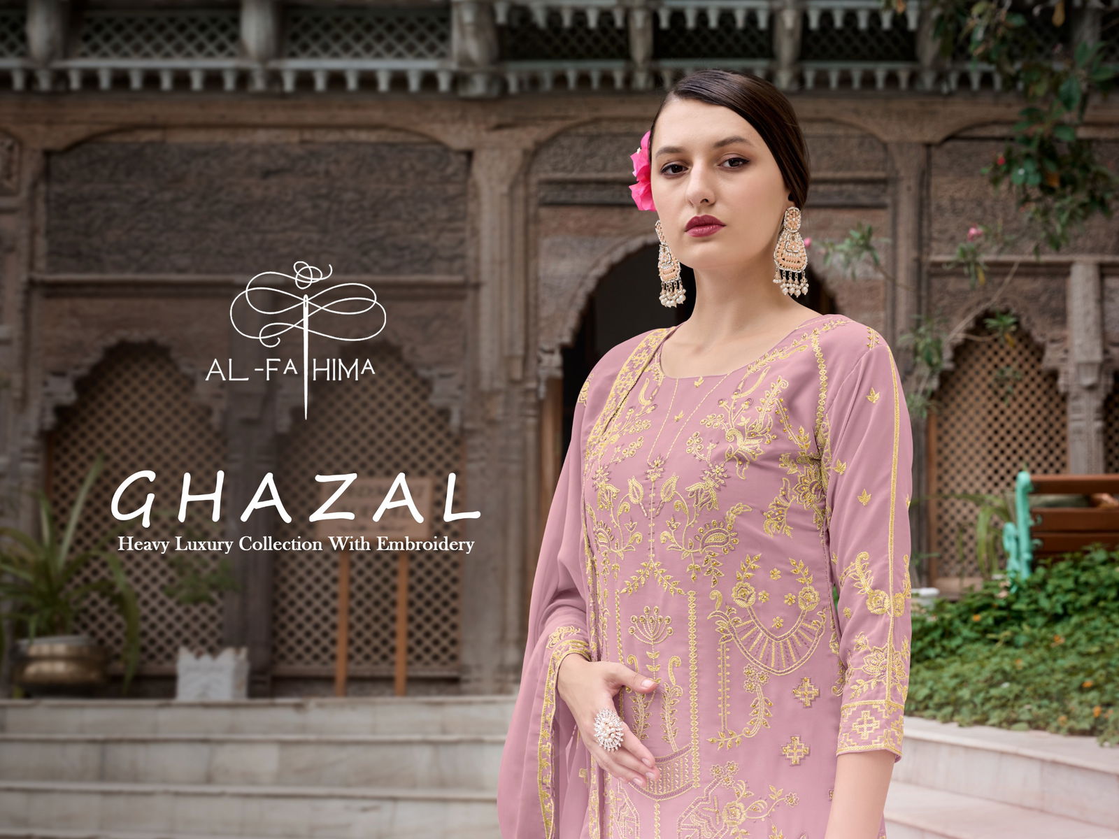 Al Fathima Ghazal Embroidery Georgette Readymade Suits Wholesale Price In Surat